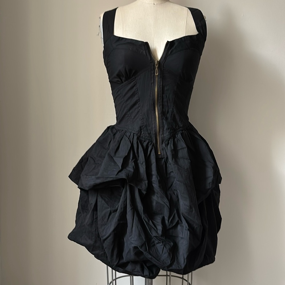 Leola Couture Puffy Dress, Black